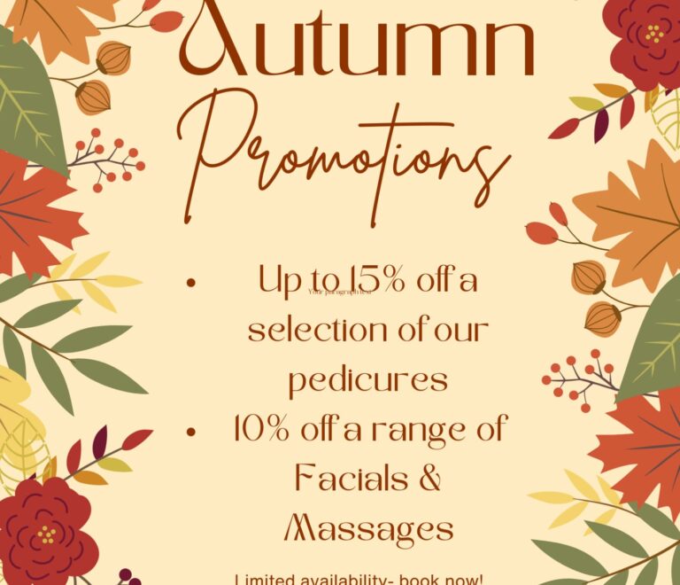 Indulge in Autumn Bliss: Pamper Yourself with Our Special Promotions